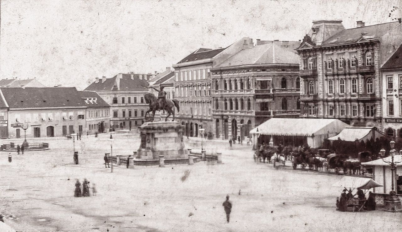 Trg bana Jelačića 1875. godine